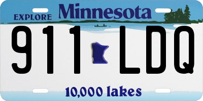 MN license plate 911LDQ