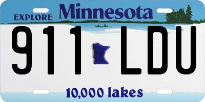 MN license plate 911LDU