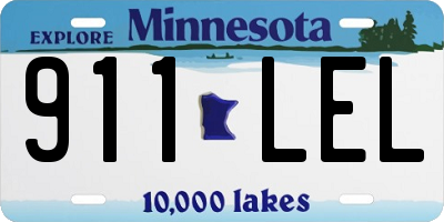 MN license plate 911LEL