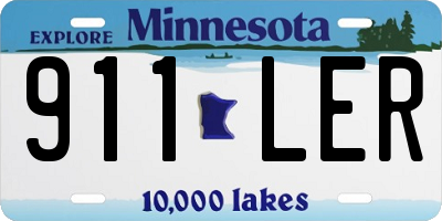 MN license plate 911LER