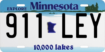 MN license plate 911LEY