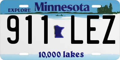 MN license plate 911LEZ