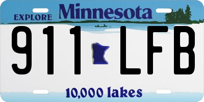 MN license plate 911LFB
