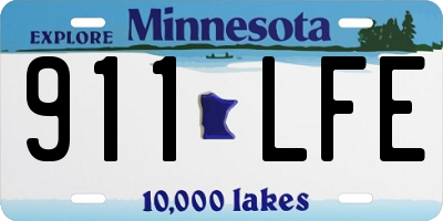 MN license plate 911LFE