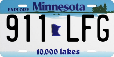 MN license plate 911LFG