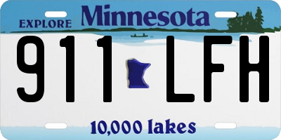 MN license plate 911LFH