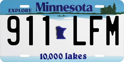 MN license plate 911LFM