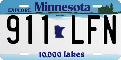 MN license plate 911LFN