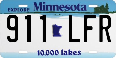MN license plate 911LFR