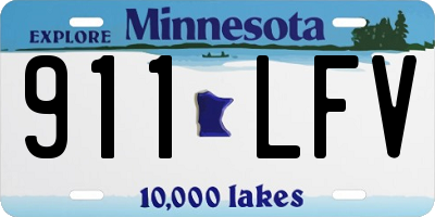MN license plate 911LFV