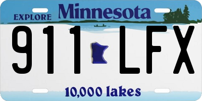 MN license plate 911LFX