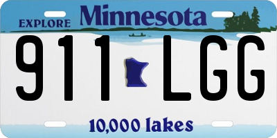 MN license plate 911LGG