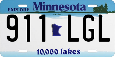 MN license plate 911LGL