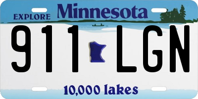 MN license plate 911LGN