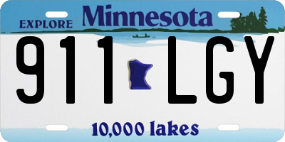 MN license plate 911LGY