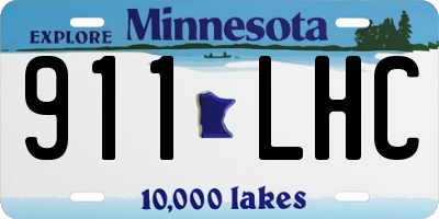 MN license plate 911LHC