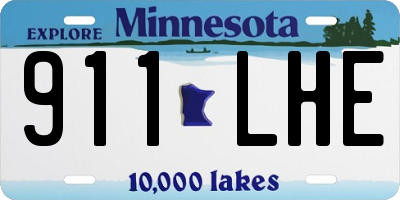 MN license plate 911LHE