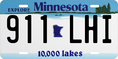 MN license plate 911LHI