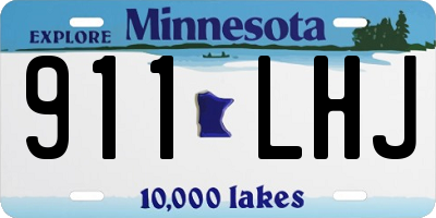 MN license plate 911LHJ