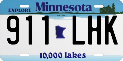MN license plate 911LHK