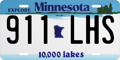 MN license plate 911LHS