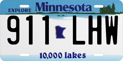 MN license plate 911LHW