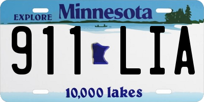MN license plate 911LIA