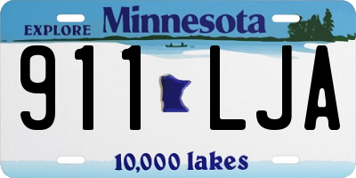 MN license plate 911LJA
