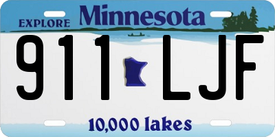 MN license plate 911LJF