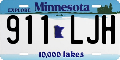 MN license plate 911LJH