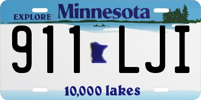 MN license plate 911LJI