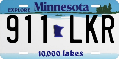 MN license plate 911LKR