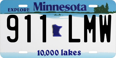 MN license plate 911LMW