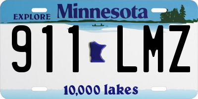 MN license plate 911LMZ