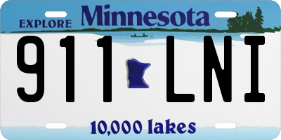 MN license plate 911LNI