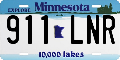 MN license plate 911LNR
