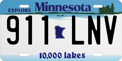MN license plate 911LNV