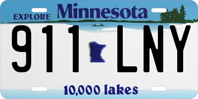 MN license plate 911LNY