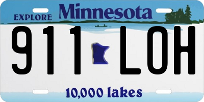 MN license plate 911LOH
