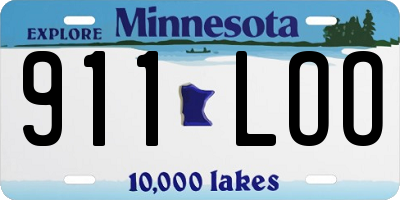 MN license plate 911LOO