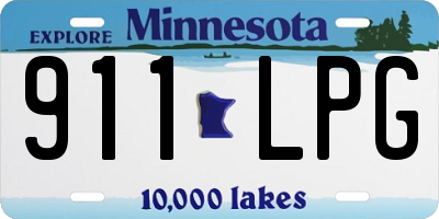 MN license plate 911LPG