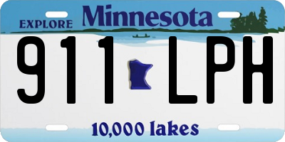 MN license plate 911LPH