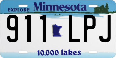 MN license plate 911LPJ