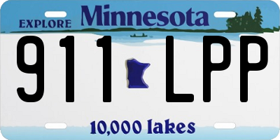 MN license plate 911LPP