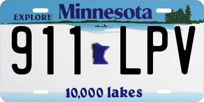MN license plate 911LPV