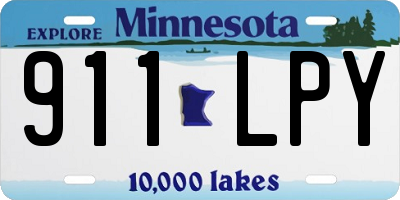 MN license plate 911LPY
