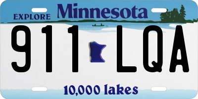 MN license plate 911LQA