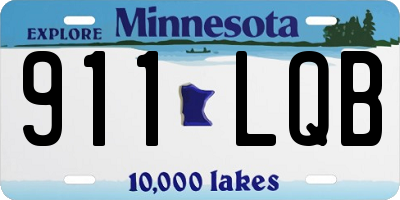 MN license plate 911LQB