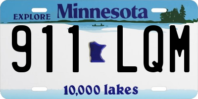 MN license plate 911LQM