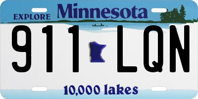 MN license plate 911LQN